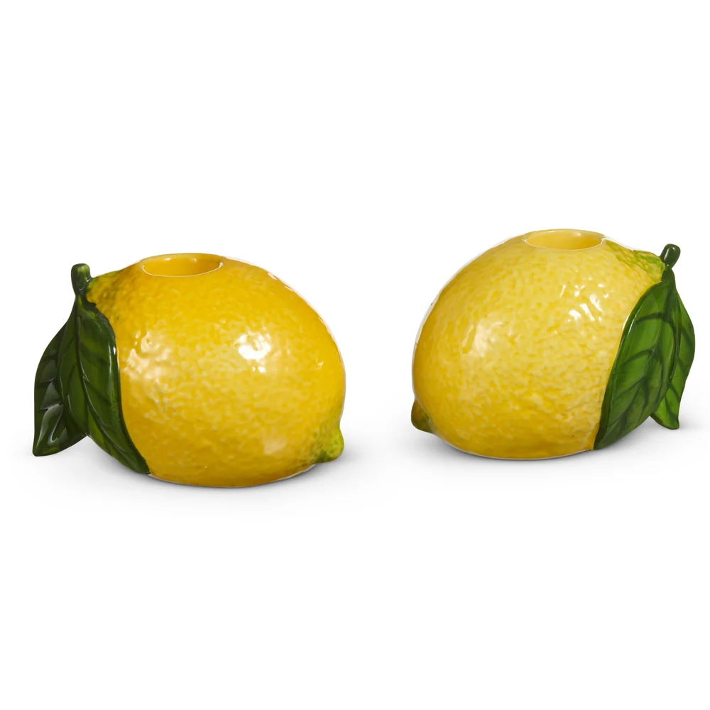 4" Lemon Taper Holders - Sold Individually